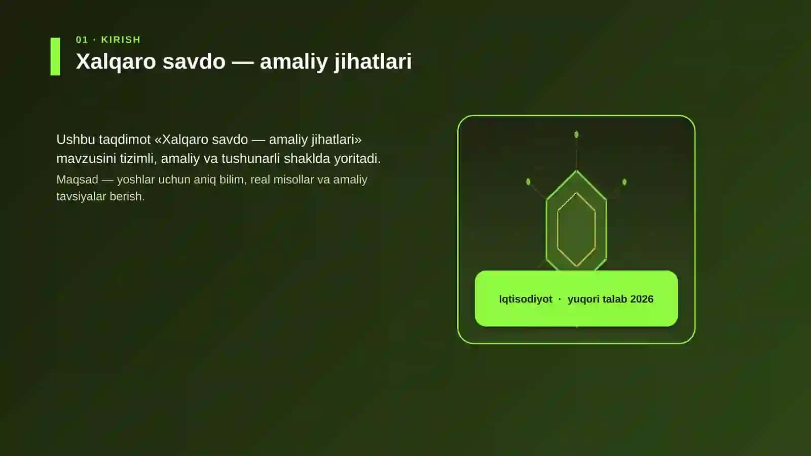 Xalqaro savdo — amaliy jihatlari 3