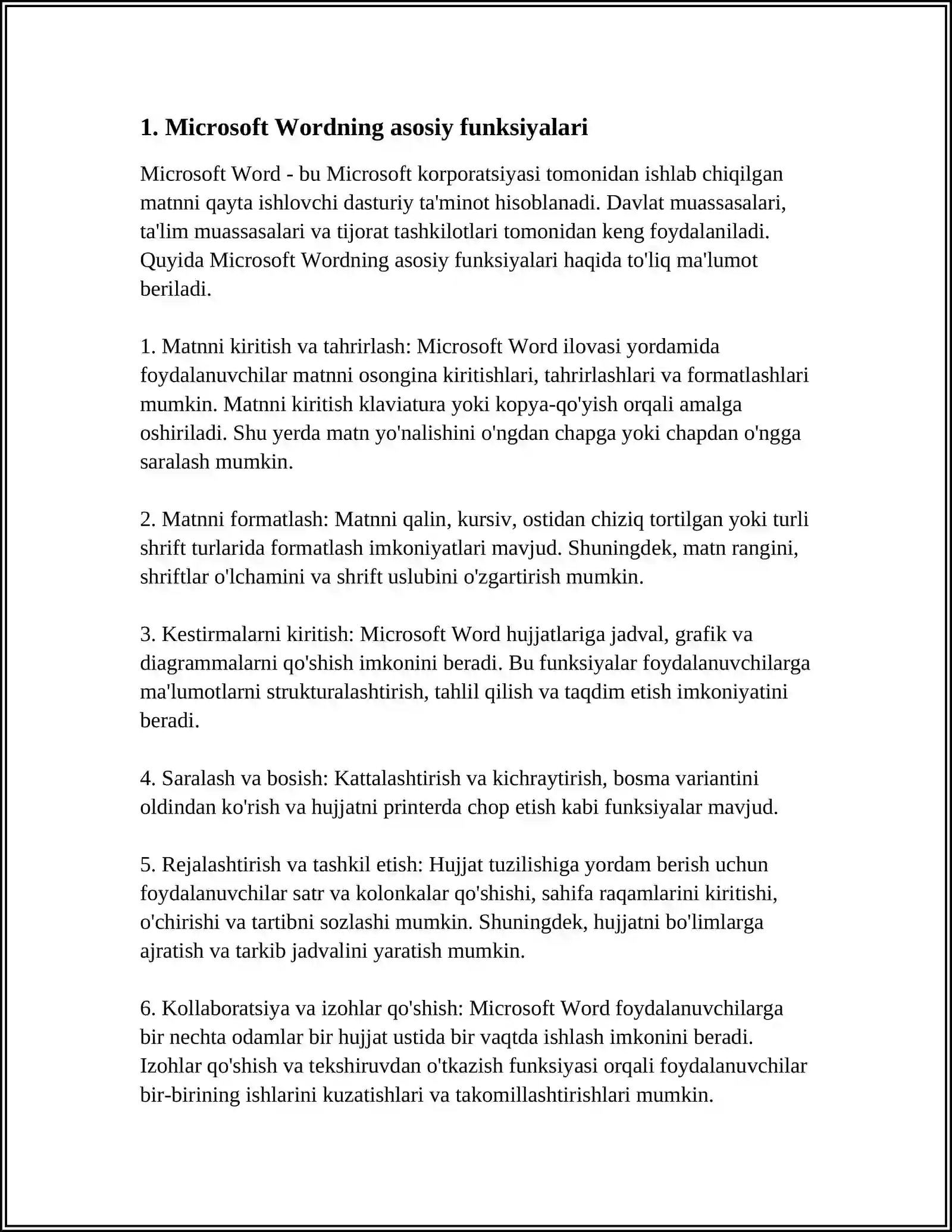 MS OFFICE DASTURLAR PAKETI 3