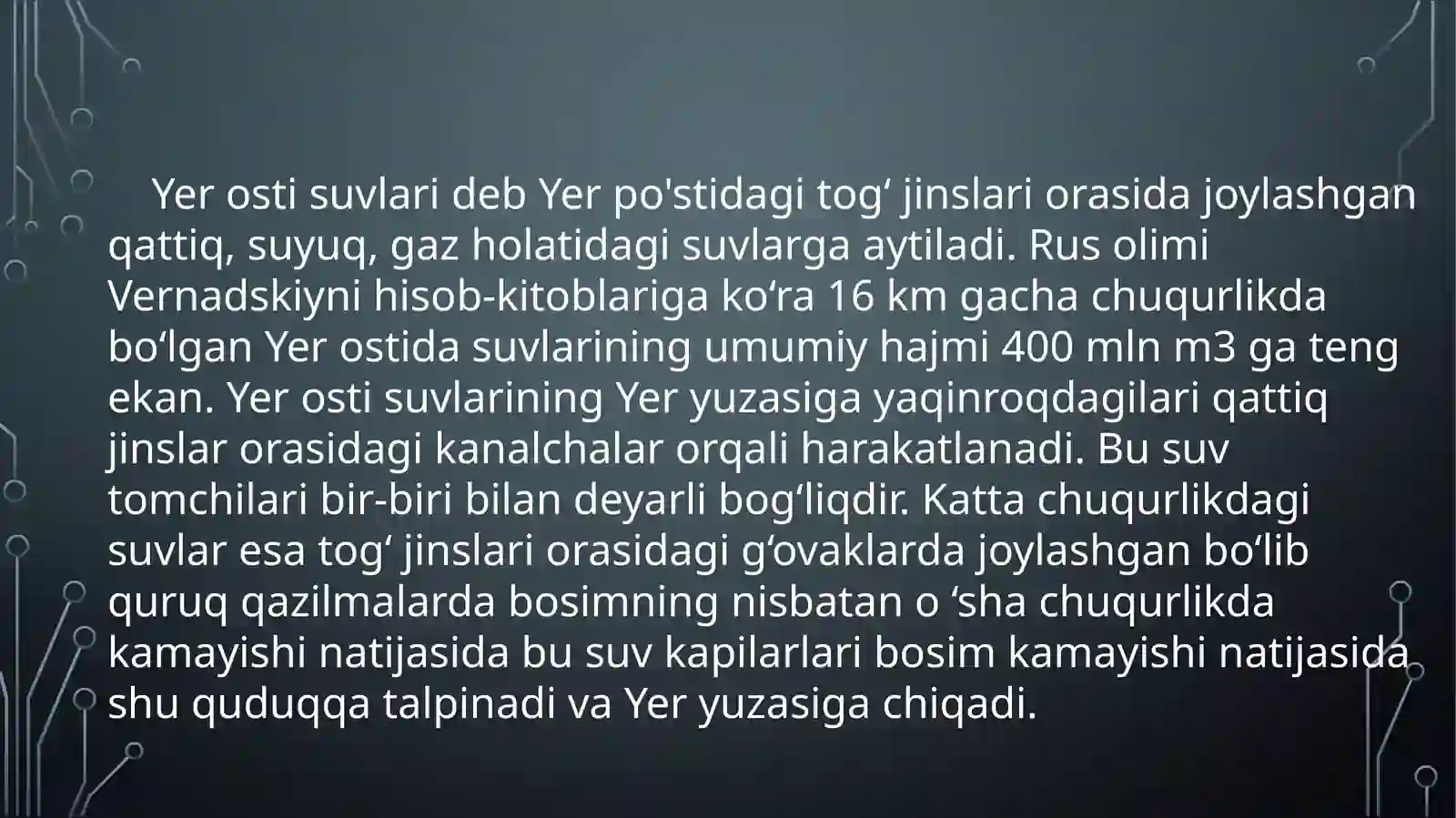 YER OSTI SUVLARI 3