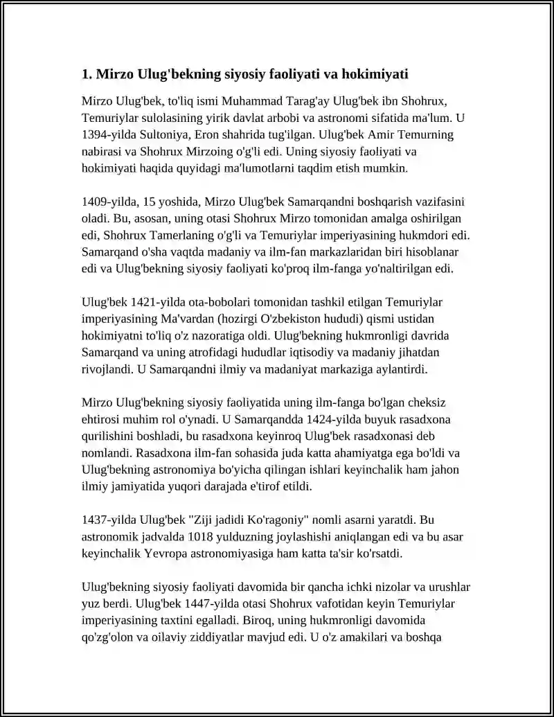 MIRZO ULUĞBEK-DAVLAT ARBOBI. 3