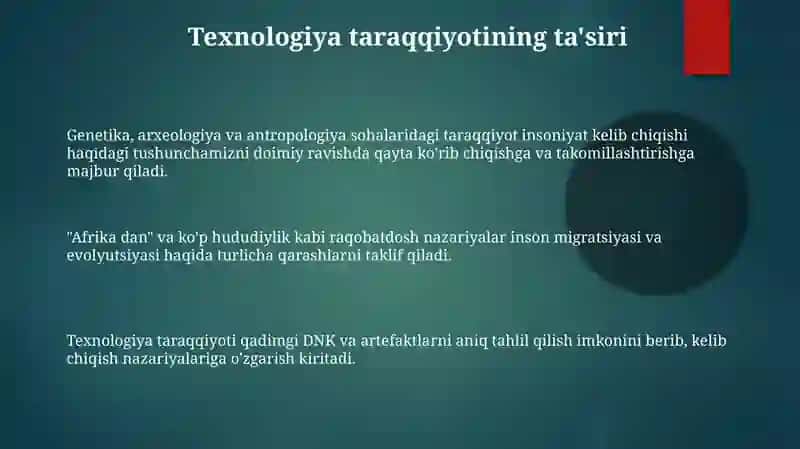 Genetika, arxeologiya va antropologiya sohalaridagi taraqqiyot 3