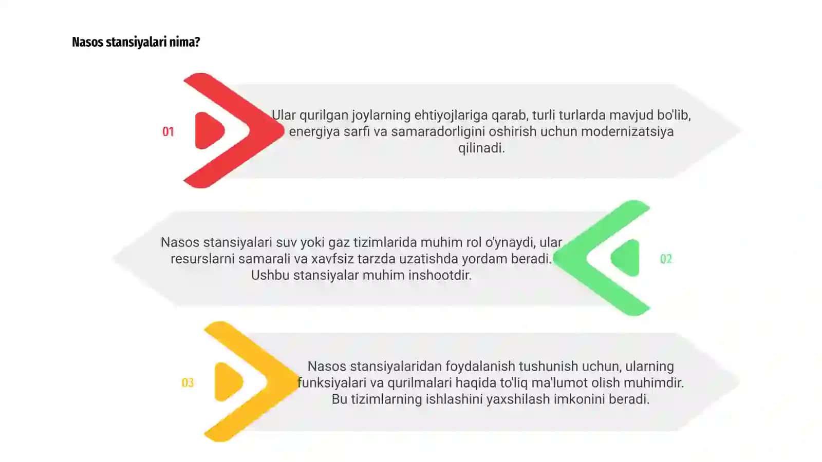 Nasos stansiyalaridan foydalanish 3