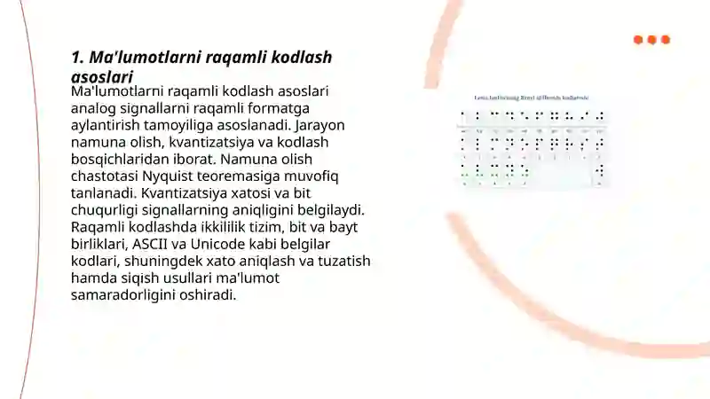 Ma'lumotlarni kodlash usullari 3
