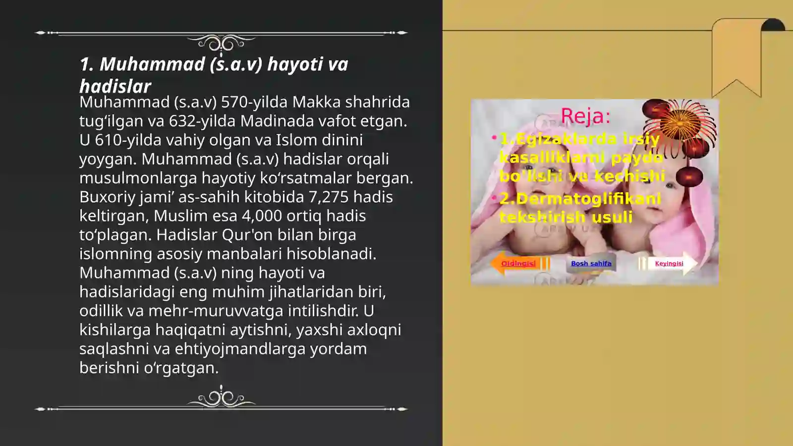 Hadislarning paydo boʻlishi 3