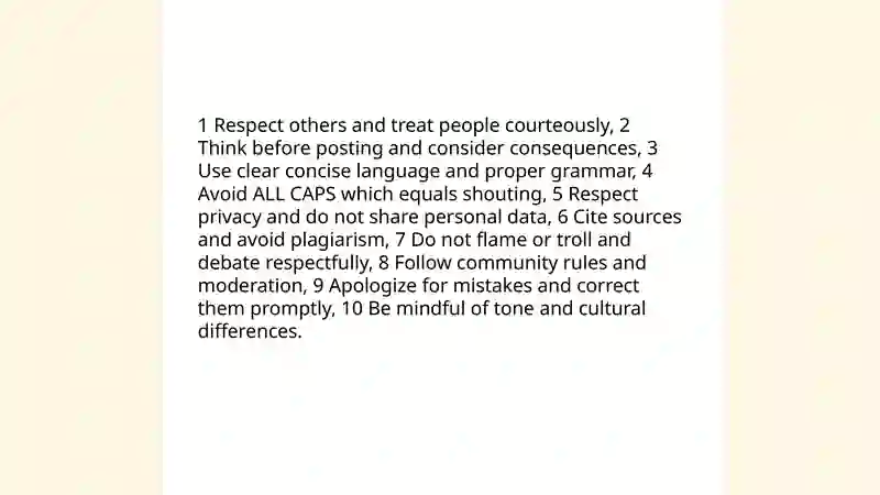 Internet knowledge: Etiquette and netiquette 3