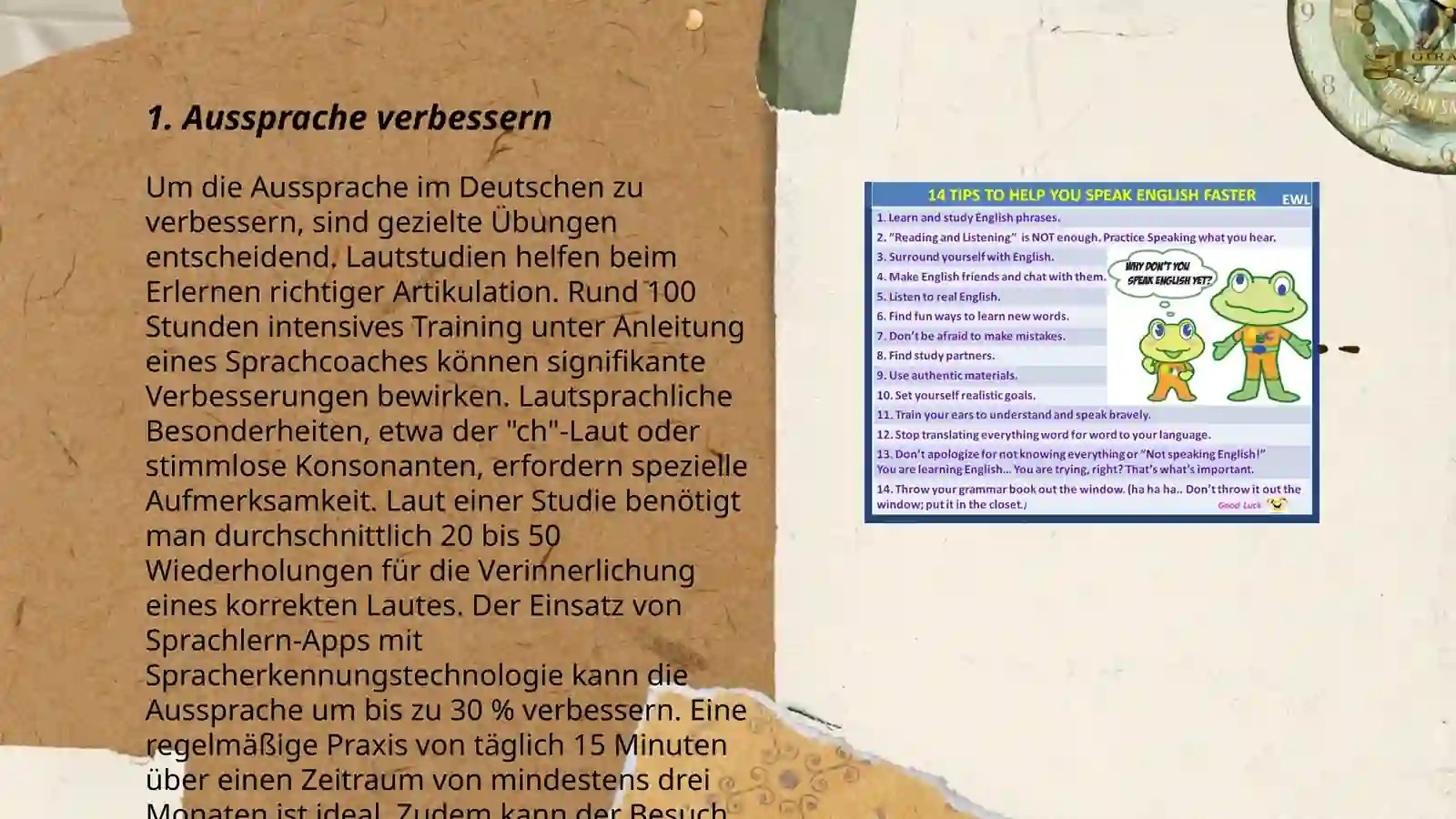 Sprechen lernen 3