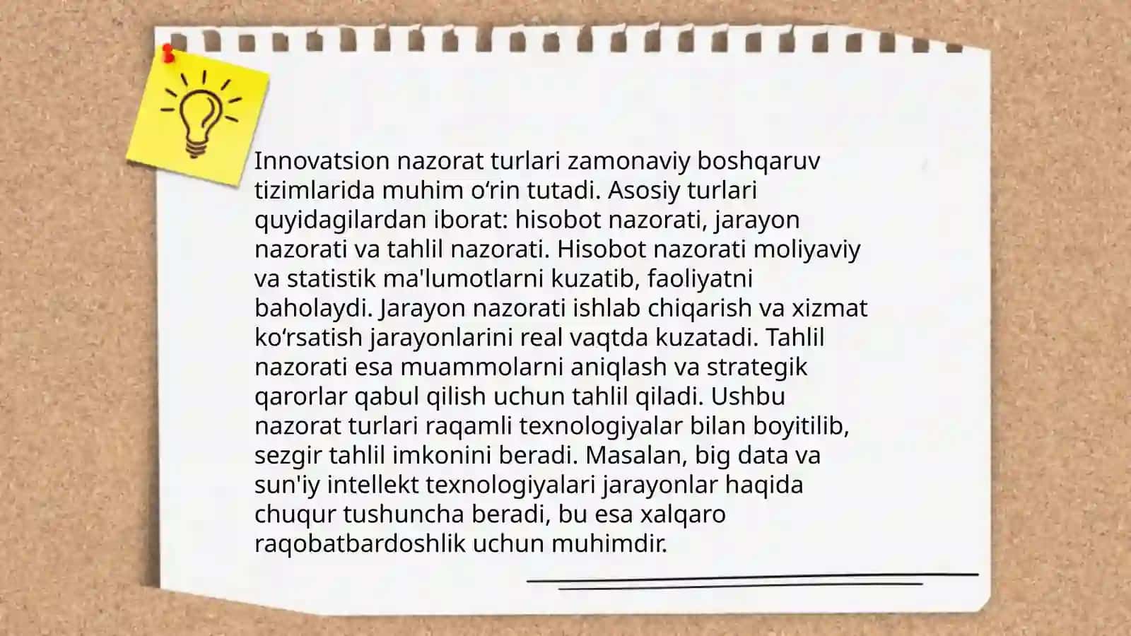 Innovatsion nazorat turlari(nostandart topshiriqlardan foydalanish tajribasi) 3