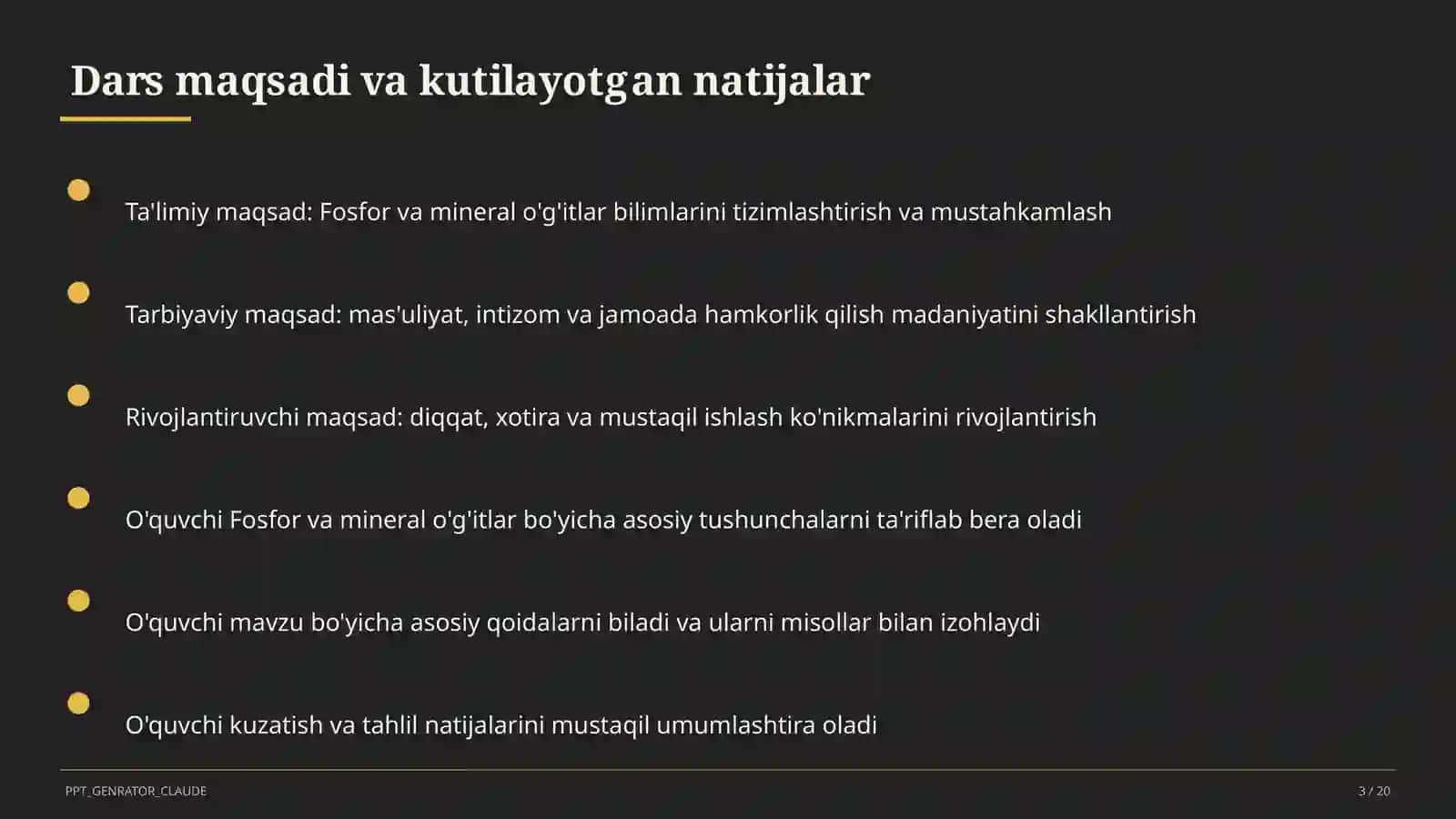 Fosfor va mineral o'g'itlar (9-sinf) 3