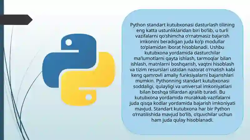 PYTHON STANDART KUTUBXONASI 3