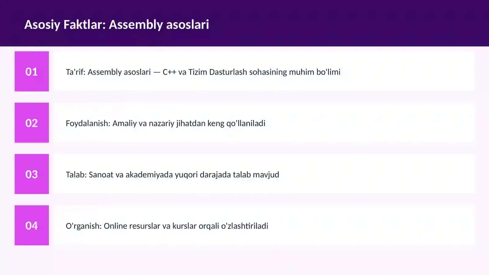 Assembly asoslari 3