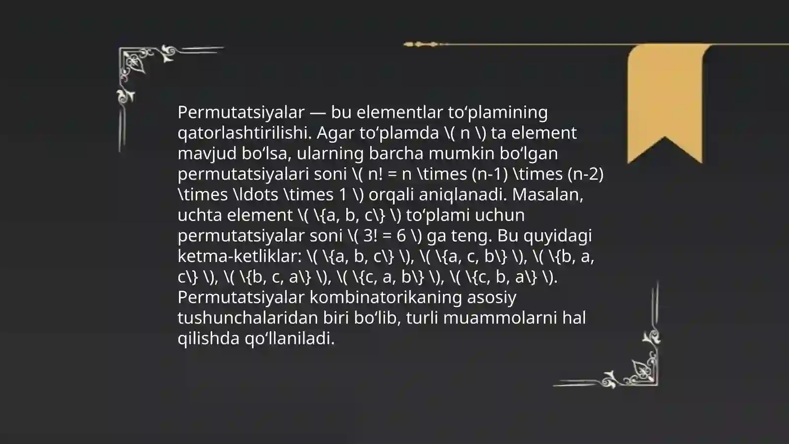 Kombinatorika elementlari 3