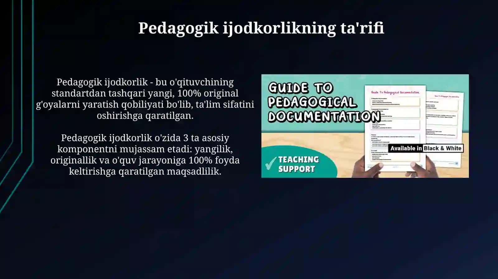 Pedagogik ijodkorlik va pedagogik refleksiya 3