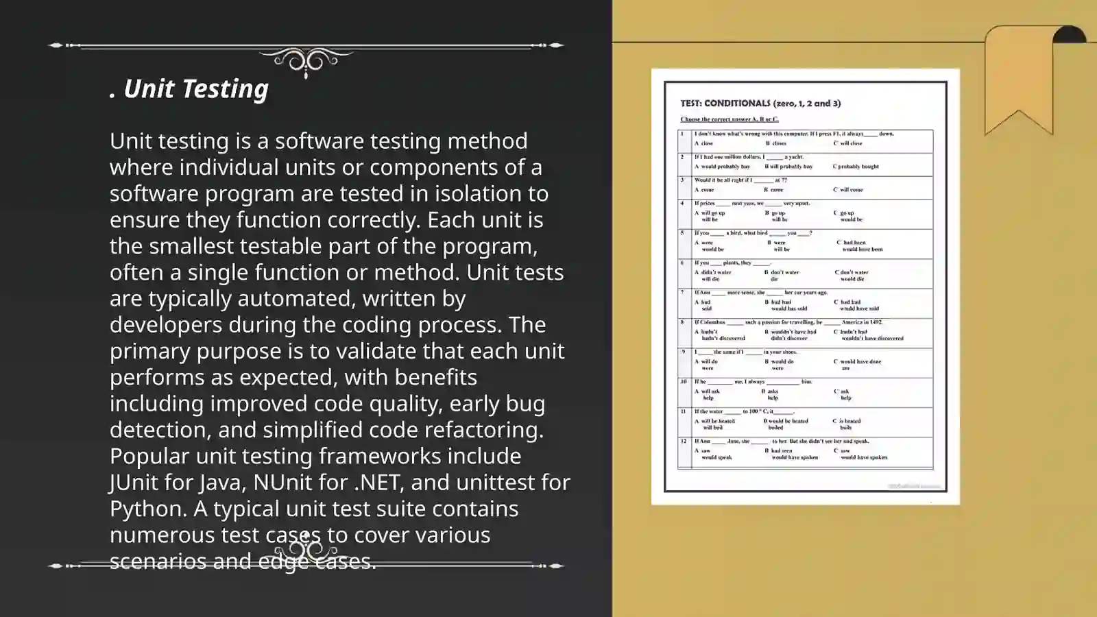 Test types 3