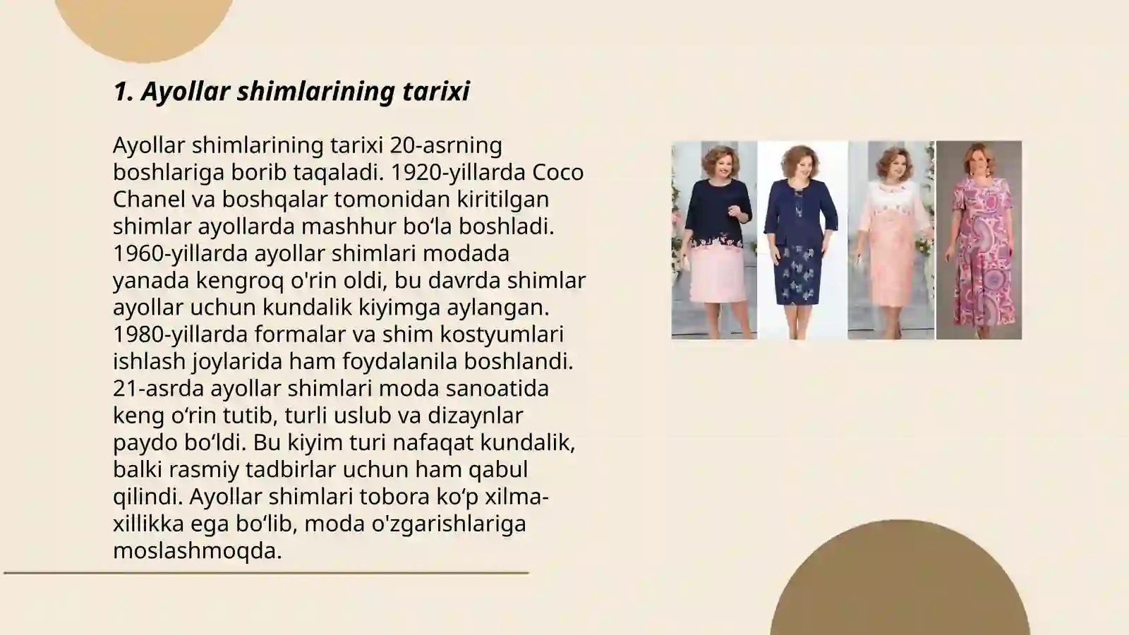Ayollar shimni modellashtirish 3