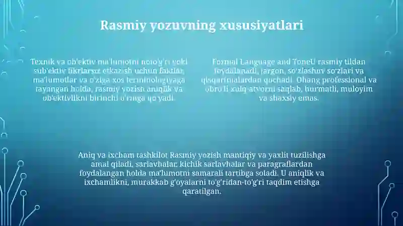 Rasmiy Uslub 3