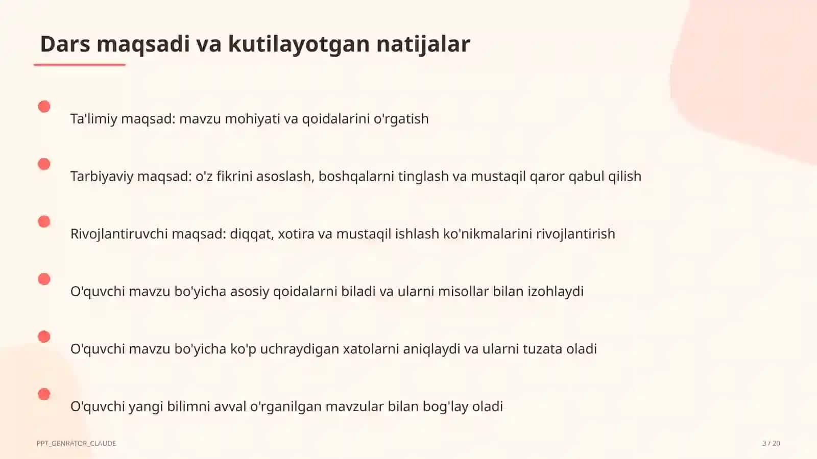 Butun ko'rsatkichli daraja va standart shakl (8-sinf) 3