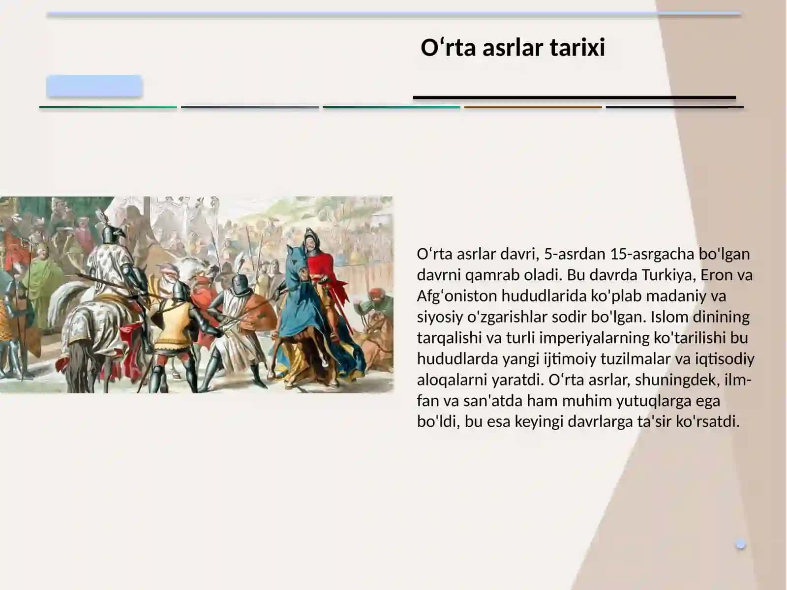 Oʻrta asrlar tarixi 3