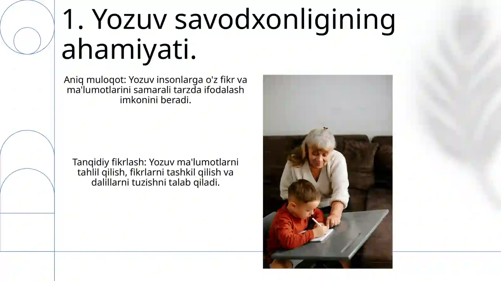 Yozma nutq savodxonligi 3