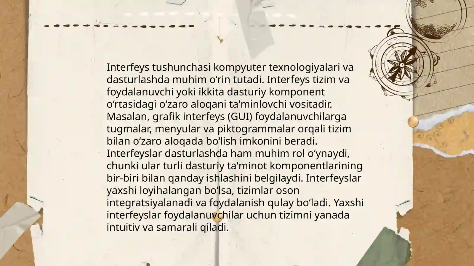 Interfeys tushunchasi, uning turlari 3