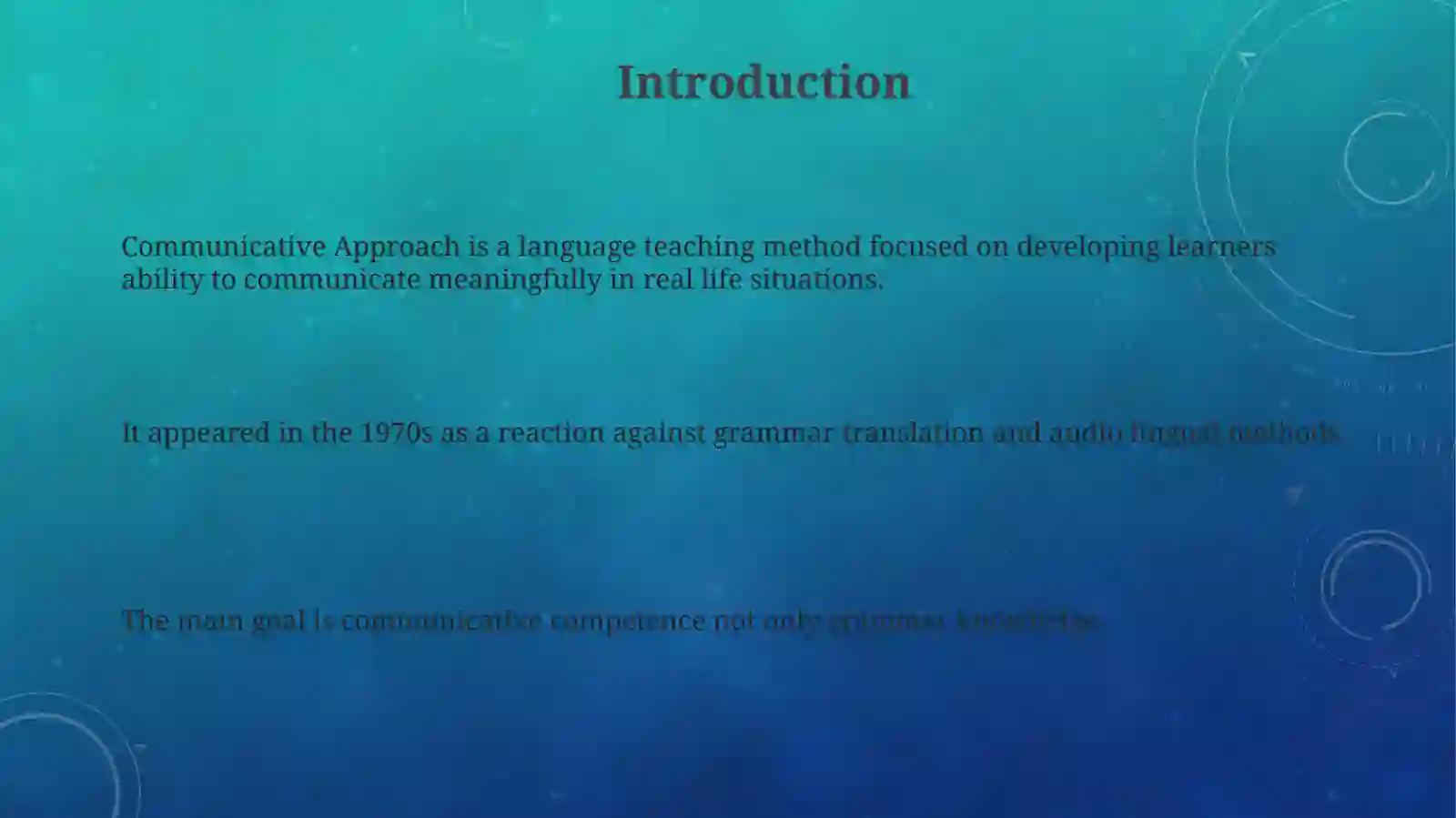 Communicative Approach 3