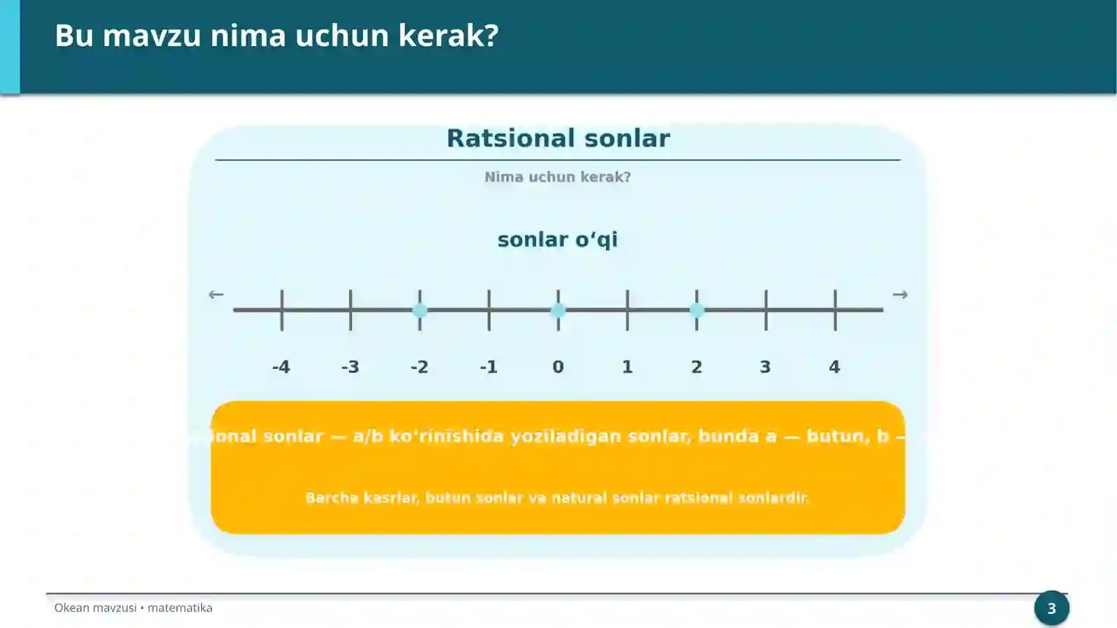 Ratsional sonlar 3