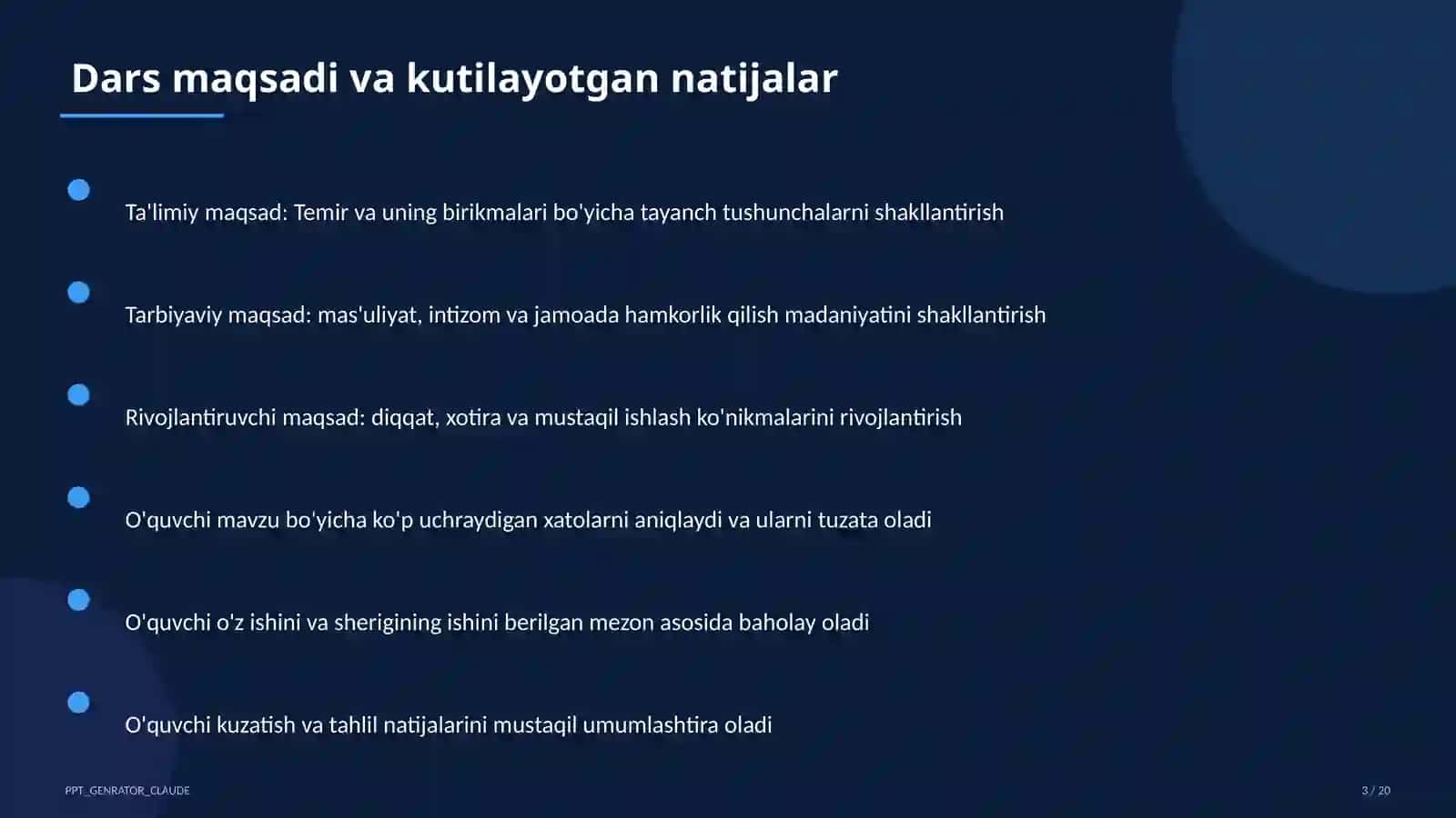 Temir va uning birikmalari (9-sinf) 3