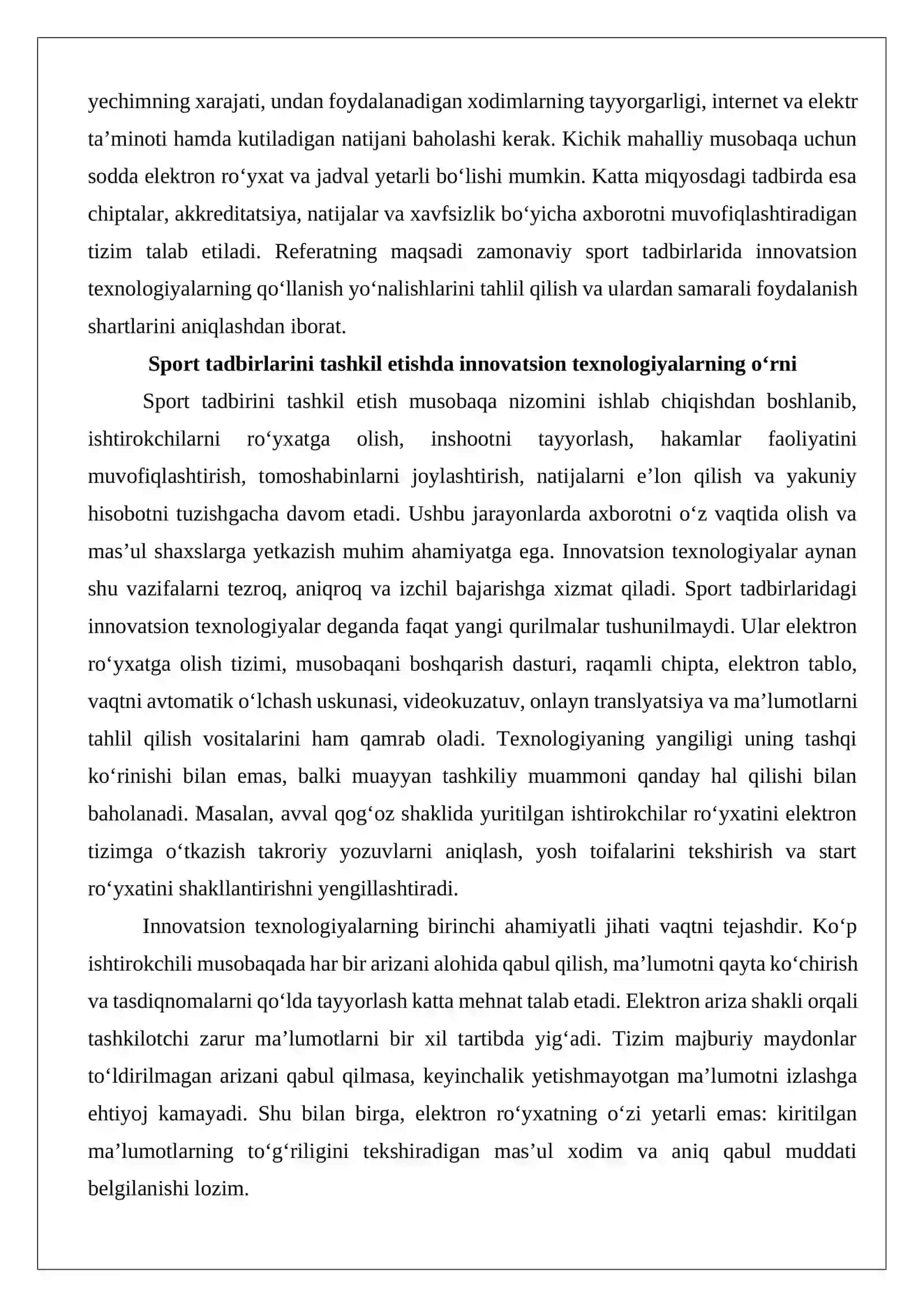 Zamonaviy sport tadbirlarini tashkil etishda innovatsion texnologiyalardan foydalanish 3