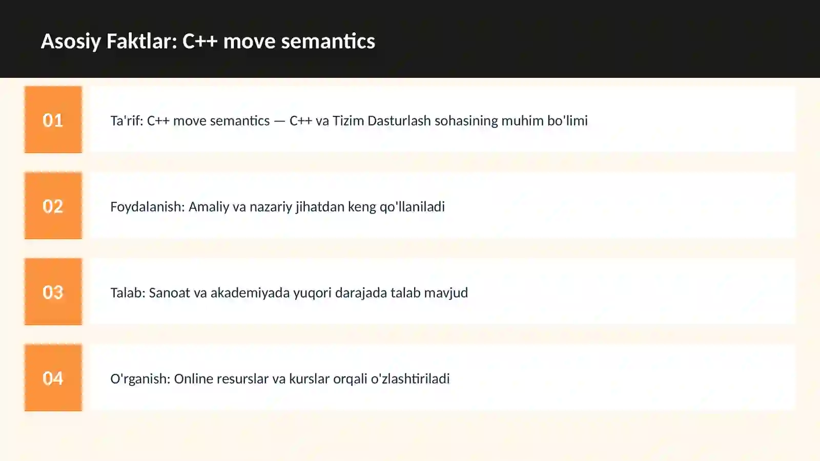 C++ VA TIZIM DASTURLASH 3