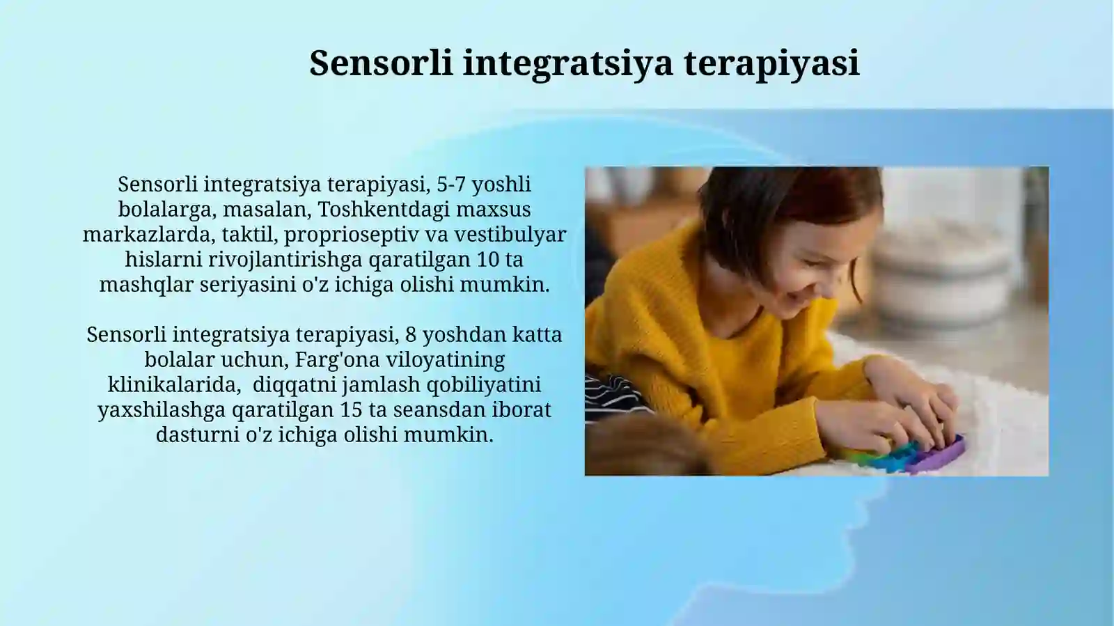 Sensorli integratsiya terapiyasi 3