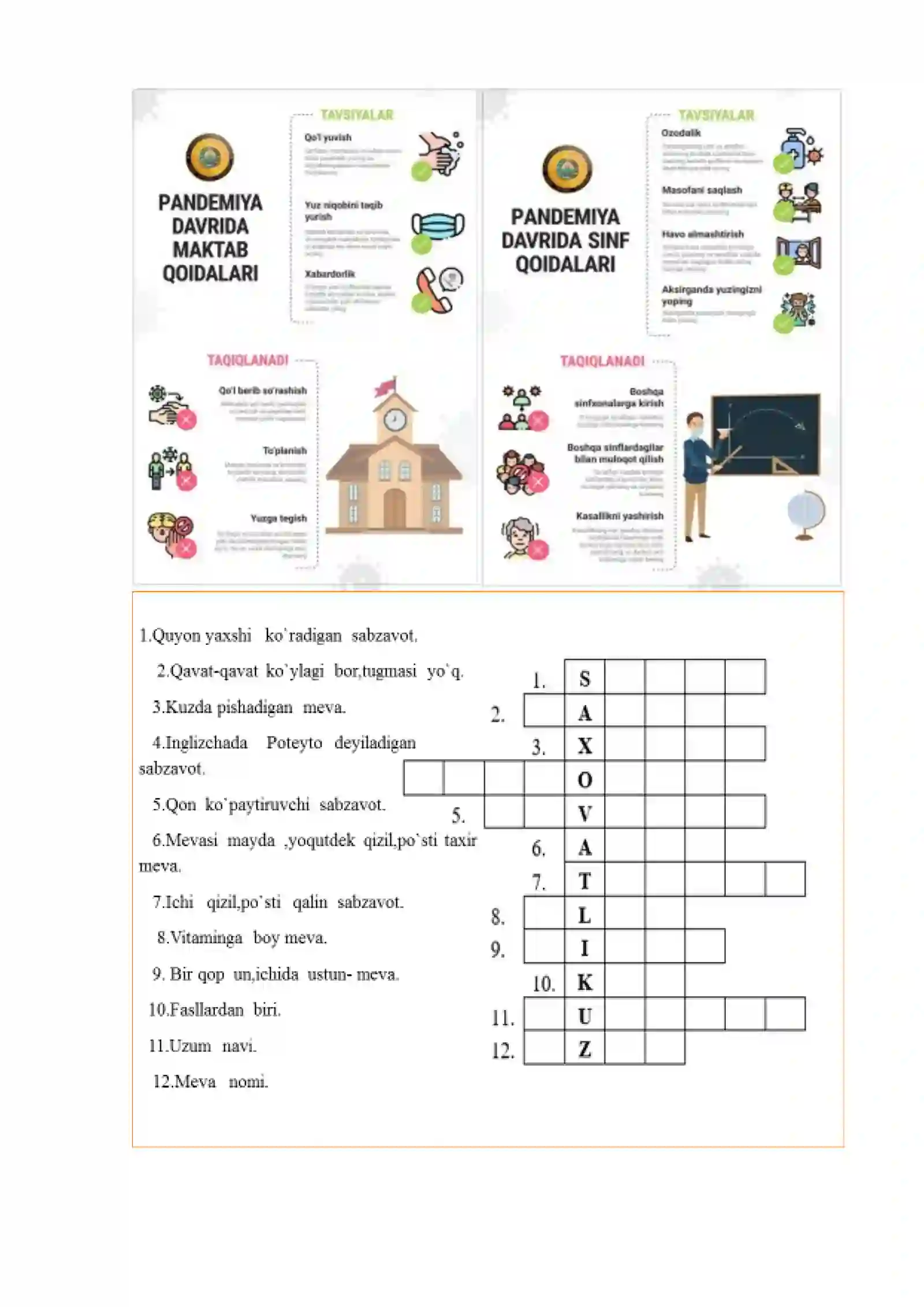 3-sinf Tabiiy fandan Bakteriyalar mavzusida 1-chorak dars ishlanmasi 3