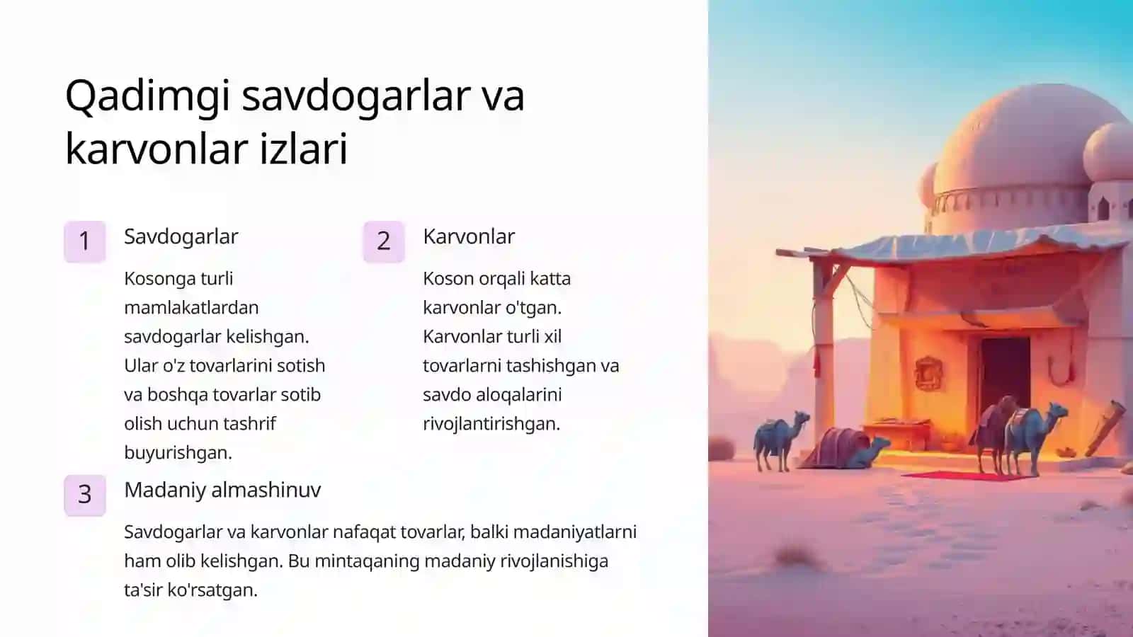 Qashqadaryo viloyati Koson tumanining qadimgi savdo aloqalari 3