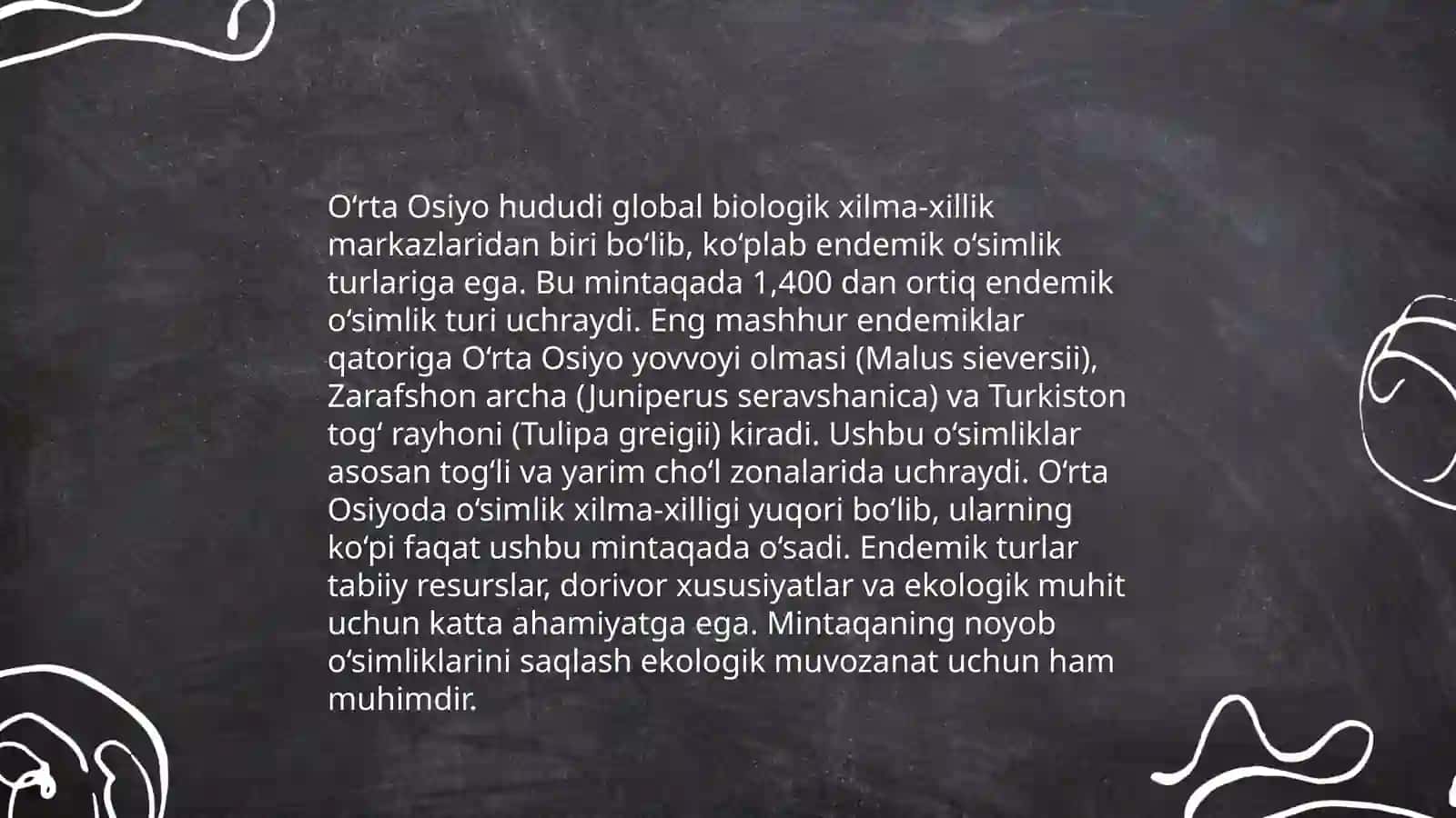 O'rta osiyo endemik organizmlari 3