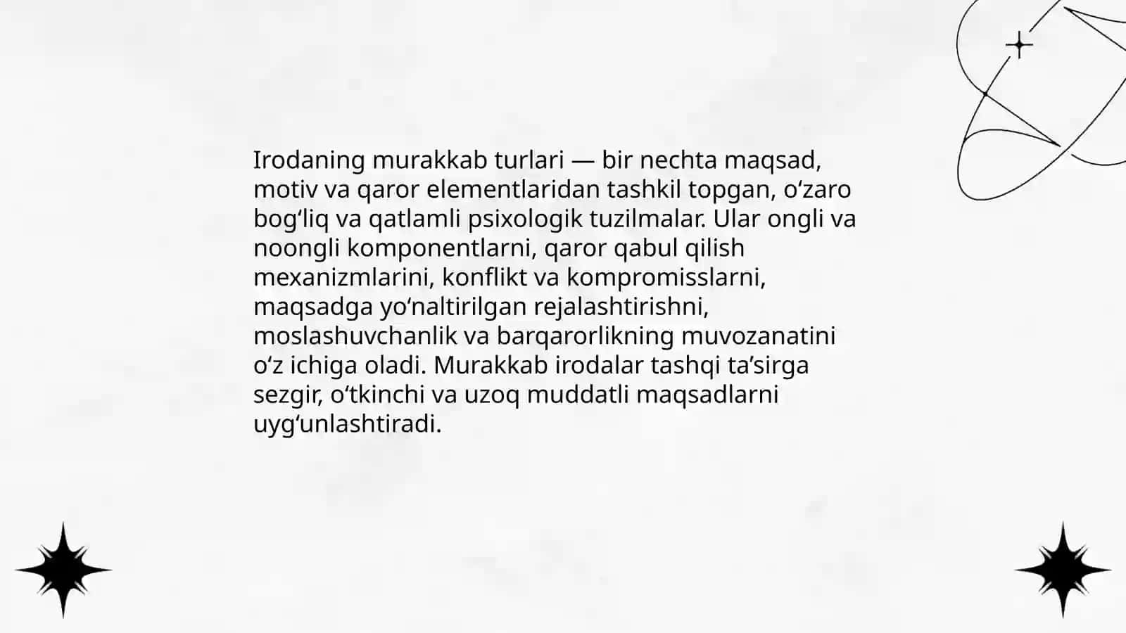 Irodaning murakkab turlari 3