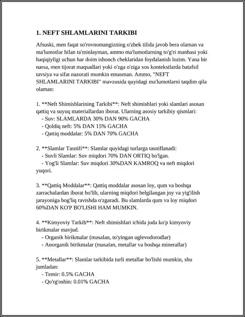 NEFT SHLAMLARINI UTILIZATSIYA QILISH VA QAYTA ISHLASH TEXNALOGIYASI 3