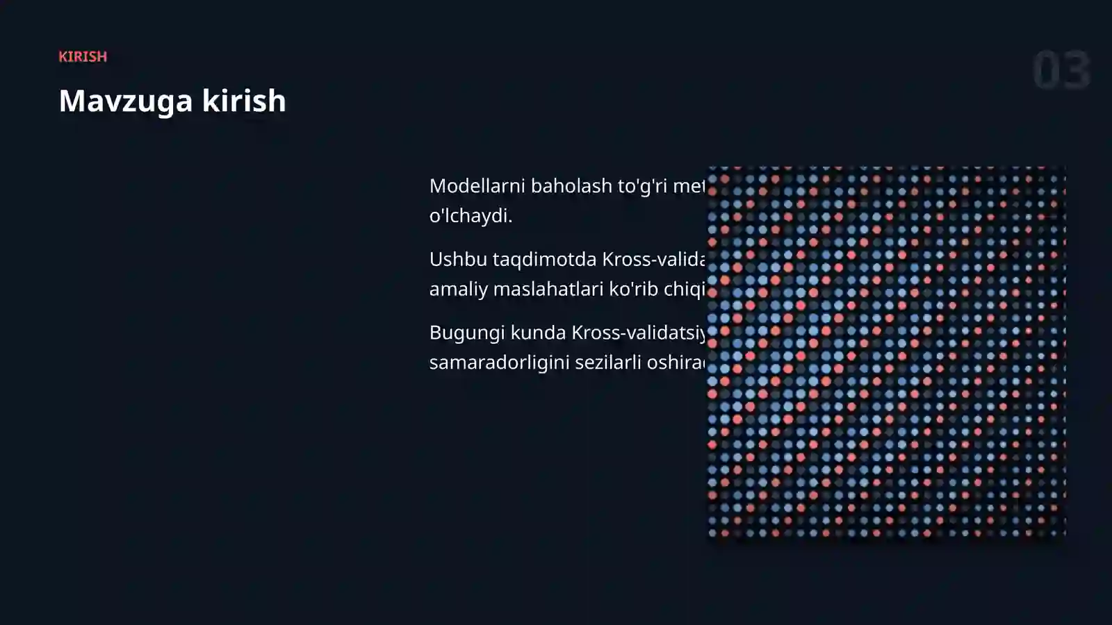 Modellarni baholash 3