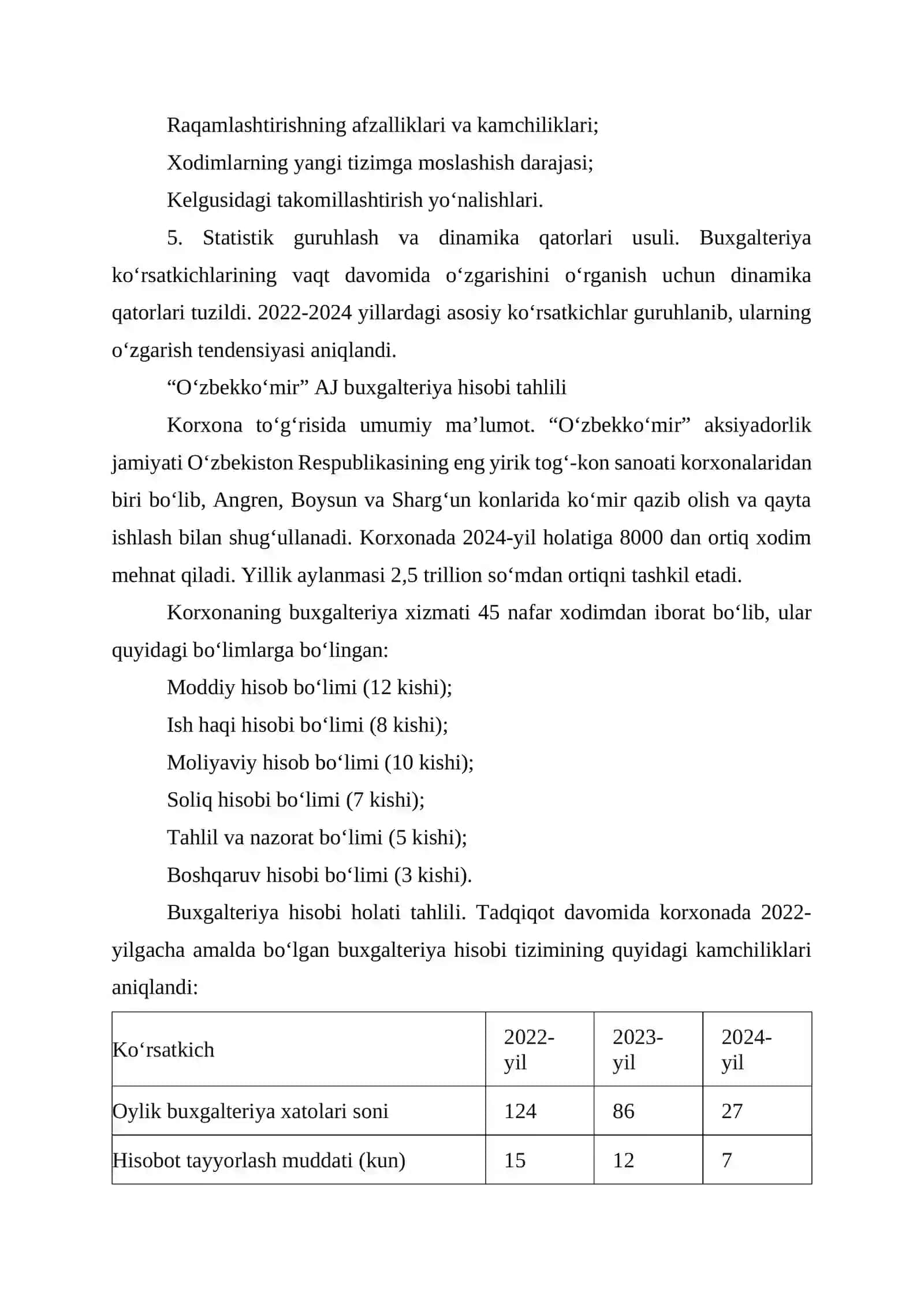 O‘zbekko‘mir AJ misolida buxgalteriya hisobi tizimini takomillashtirish 3