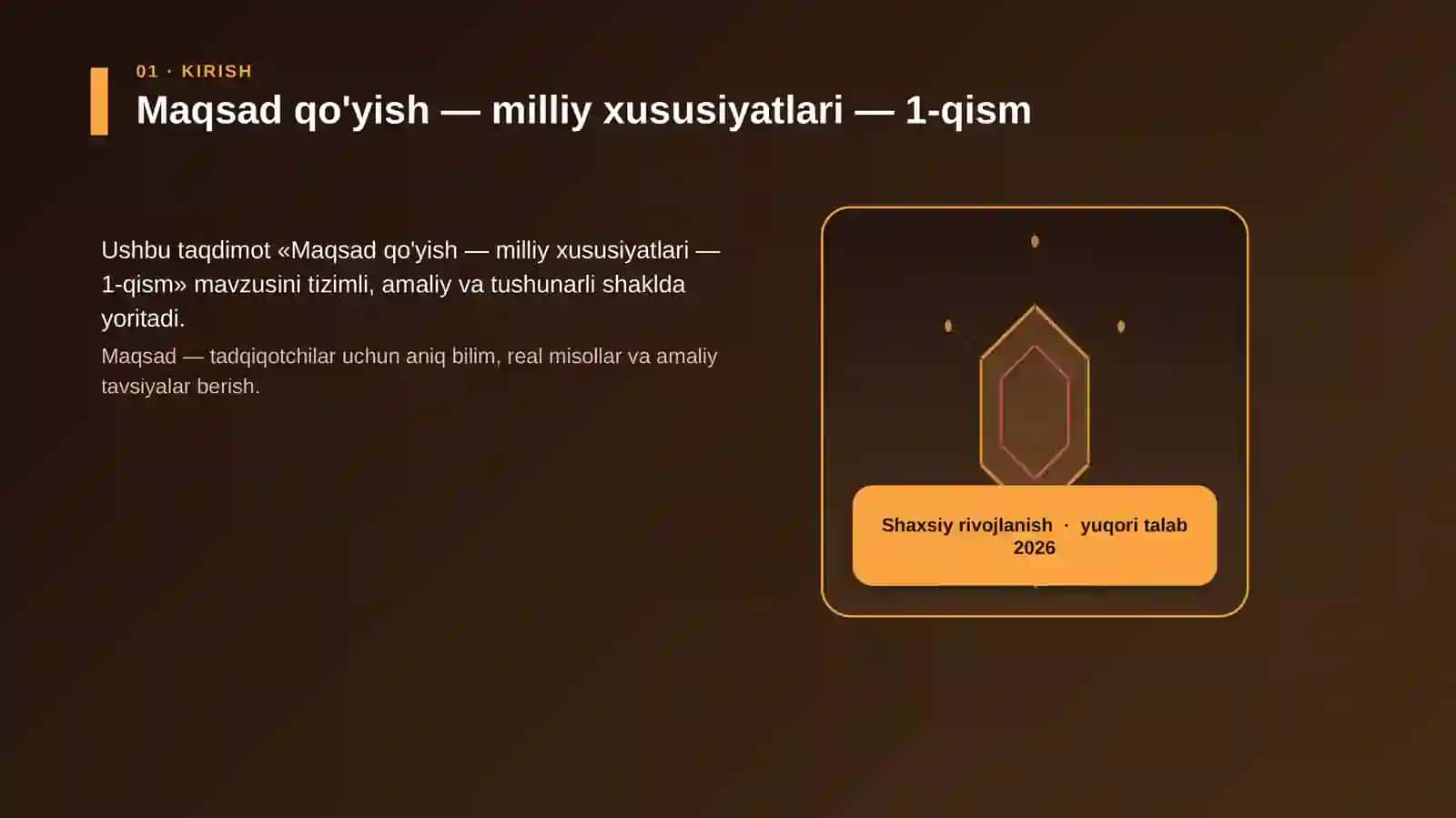 Maqsad qo'yish — milliy xususiyatlari — 1-qism 3