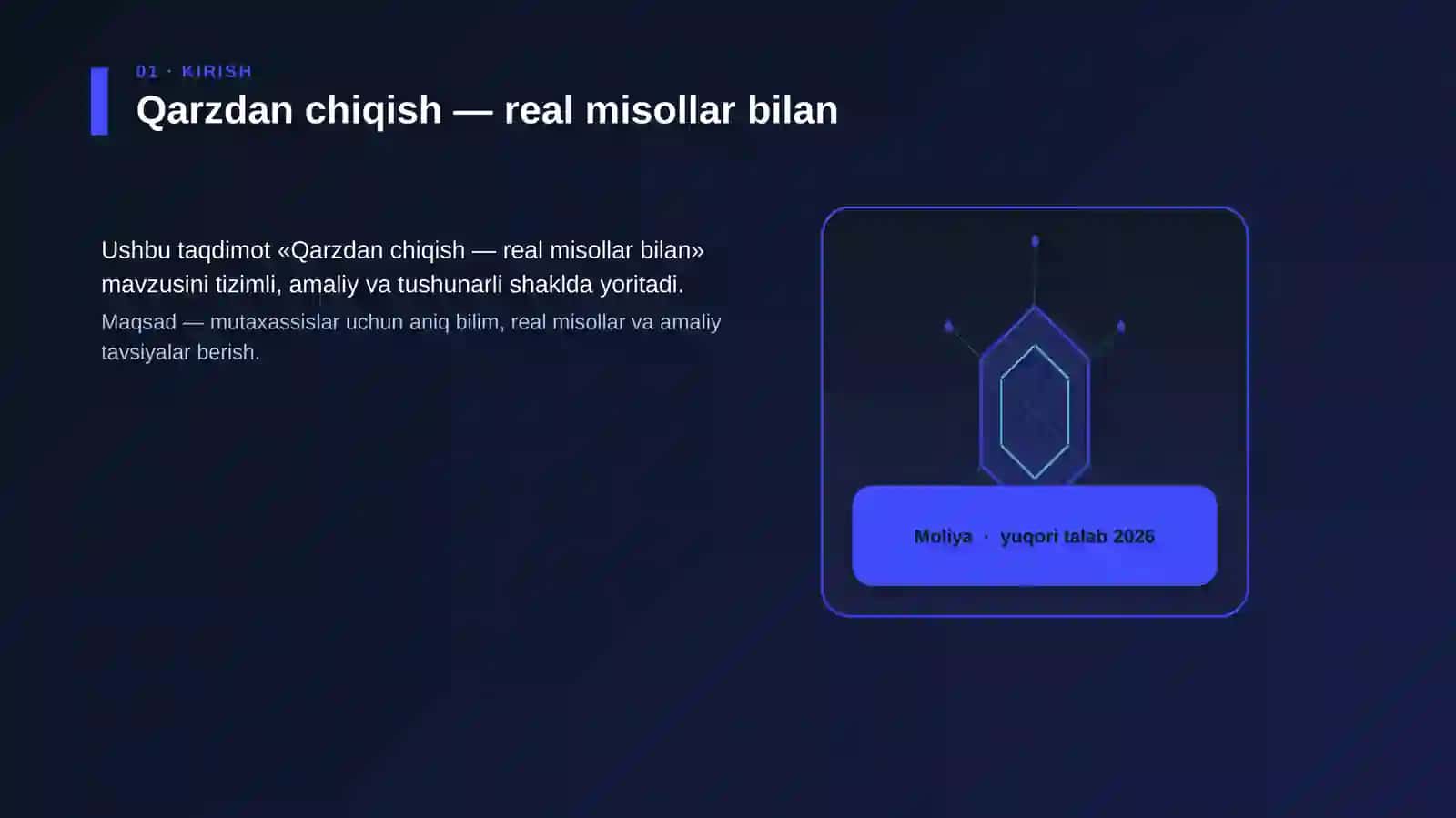 Qarzdan chiqish — real misollar bilan 3