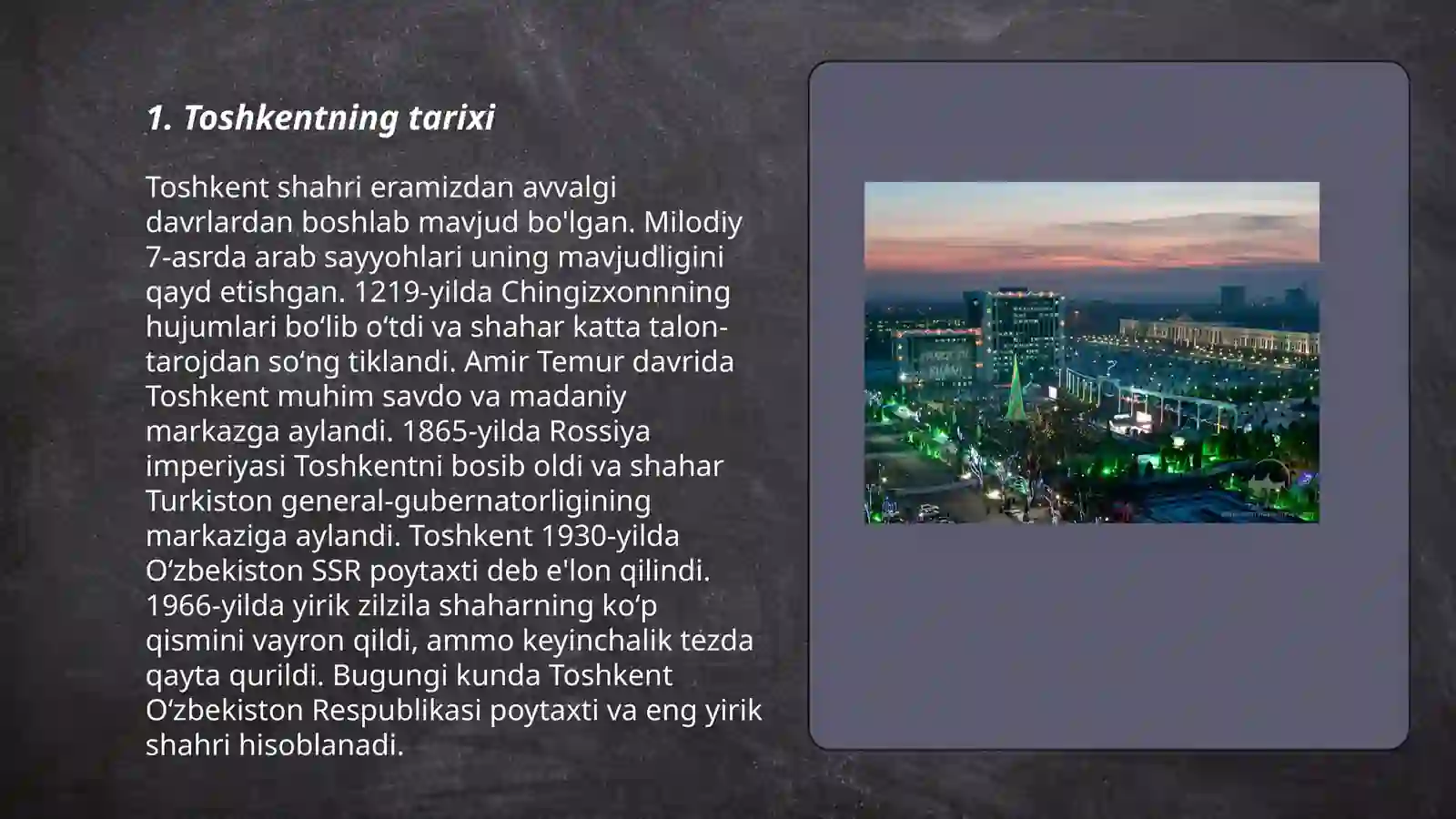 Toshkentning tarixi 3