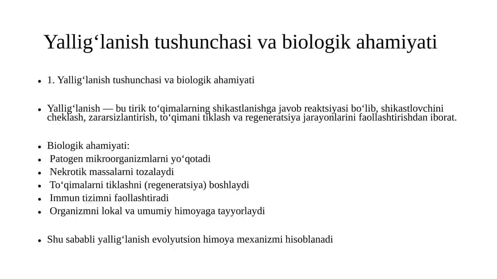 Yallig’lanish patofiziologiyasi. Alteratsiya, tomir reaksiyalari 3