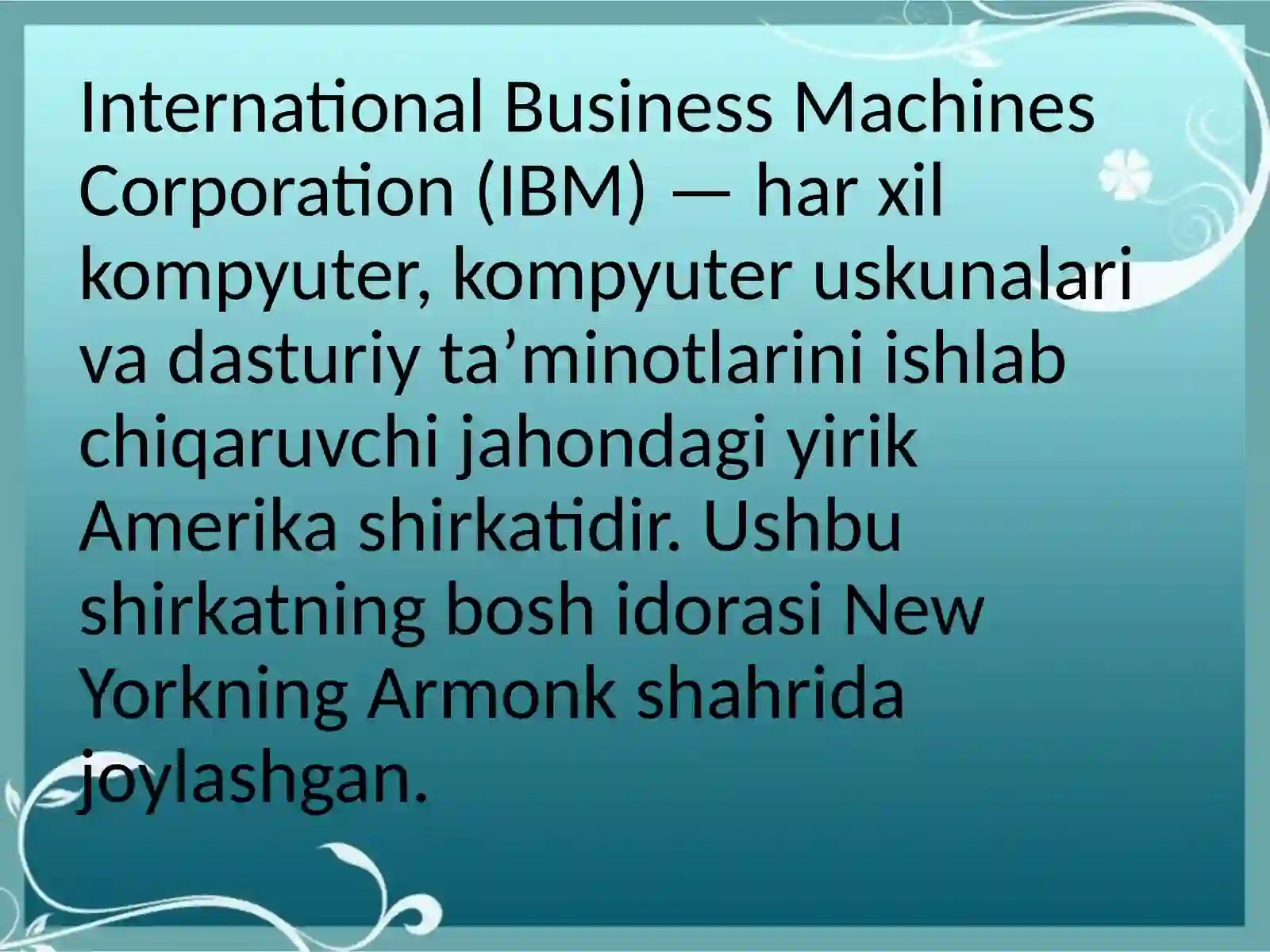 IBM 3
