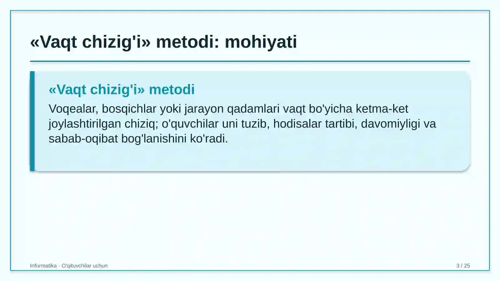 informatika darslarida vaqt chizig'i metodidan foydalanish 1392 3