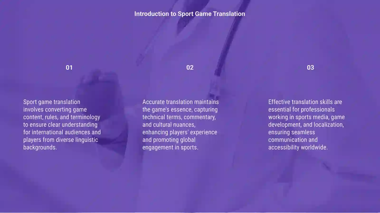 Sport Game Translation 3