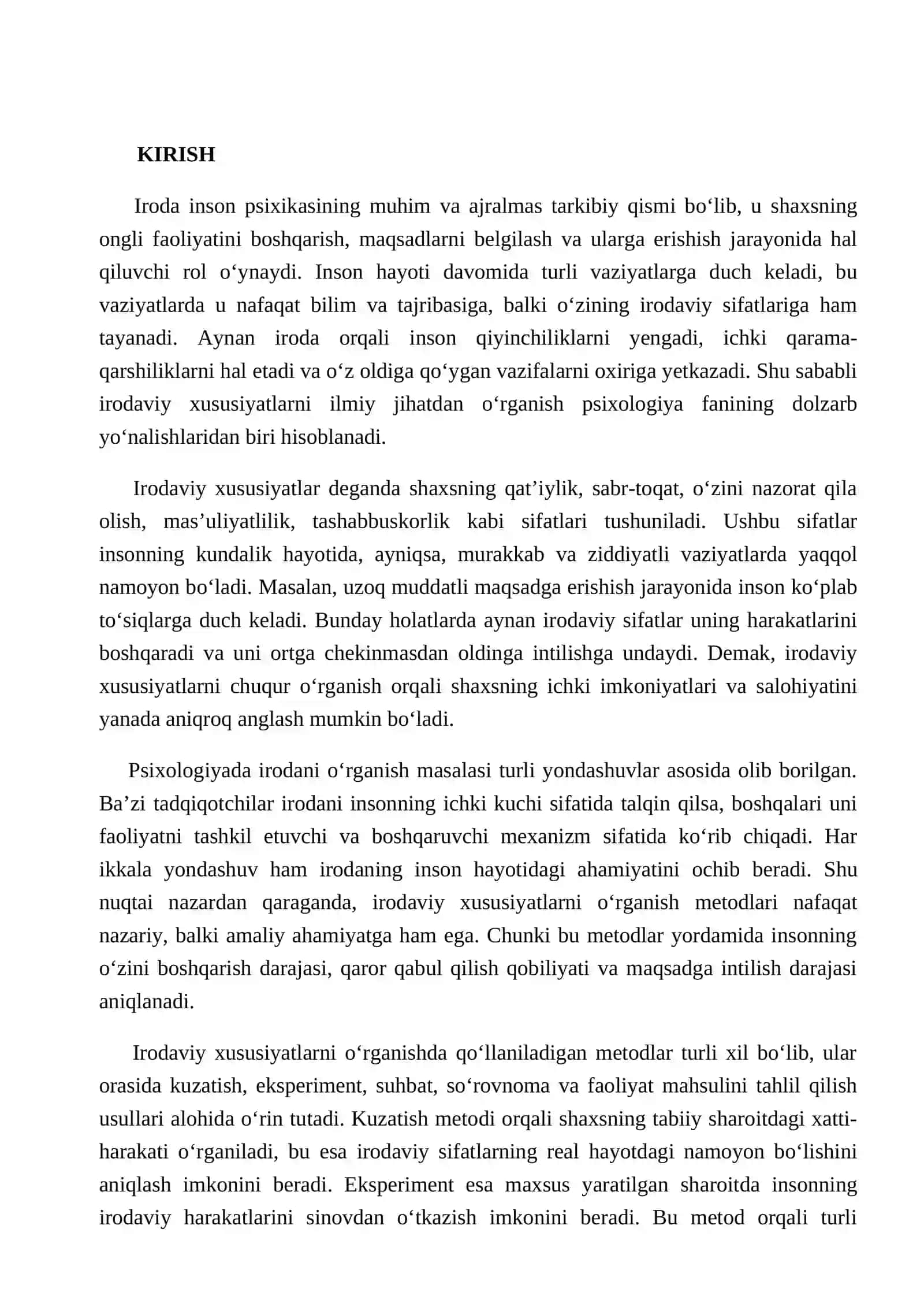 Iroda xususiyatlarini oʻrganish metodlari 3