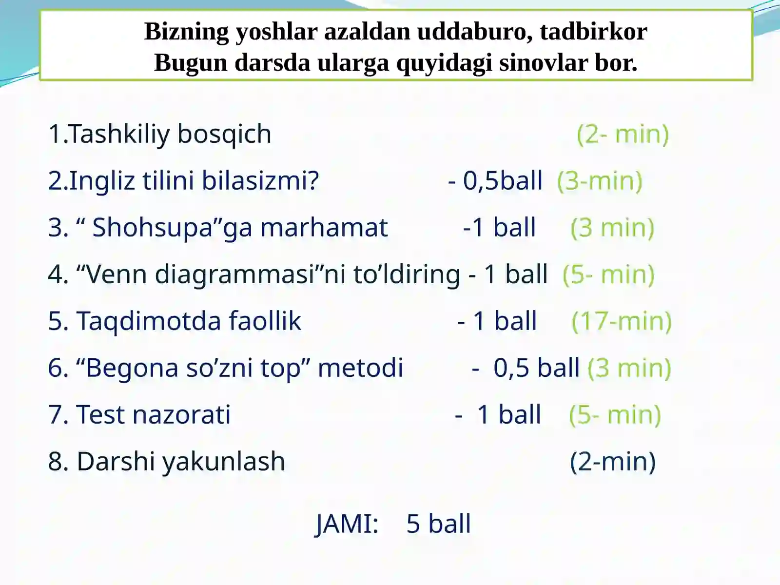 7-sinf Fizika fanidan Yerning sun'iy yo'ldoshlari ochiq dars ishlanma 3