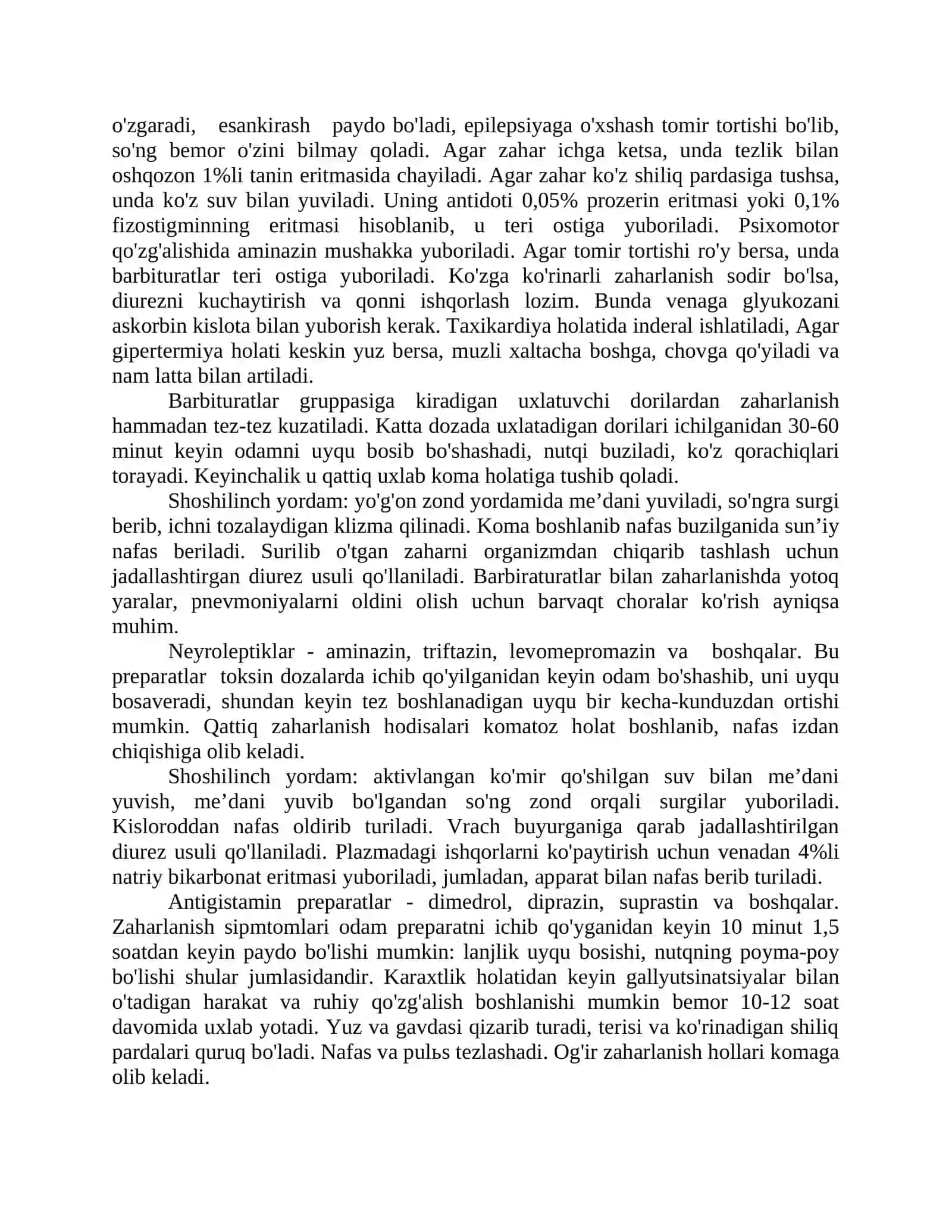Oziq ovqatdan zaharlanish sabablari, belgilari, tez yordam 3