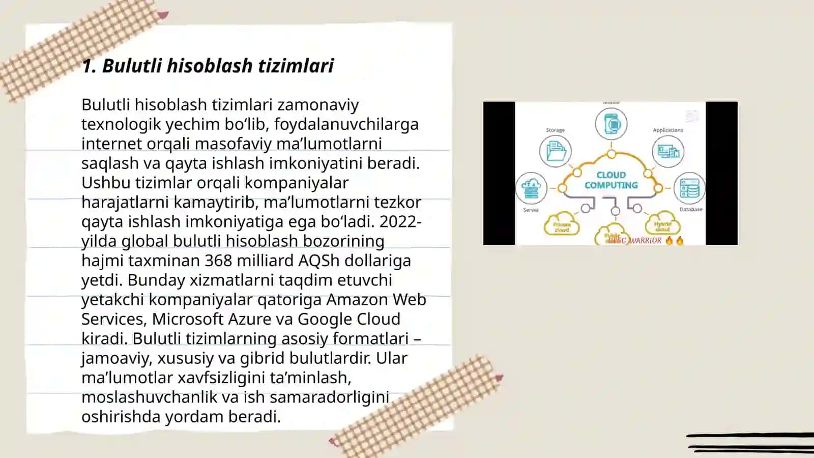 Bulutli hisoblash tizimlari 3