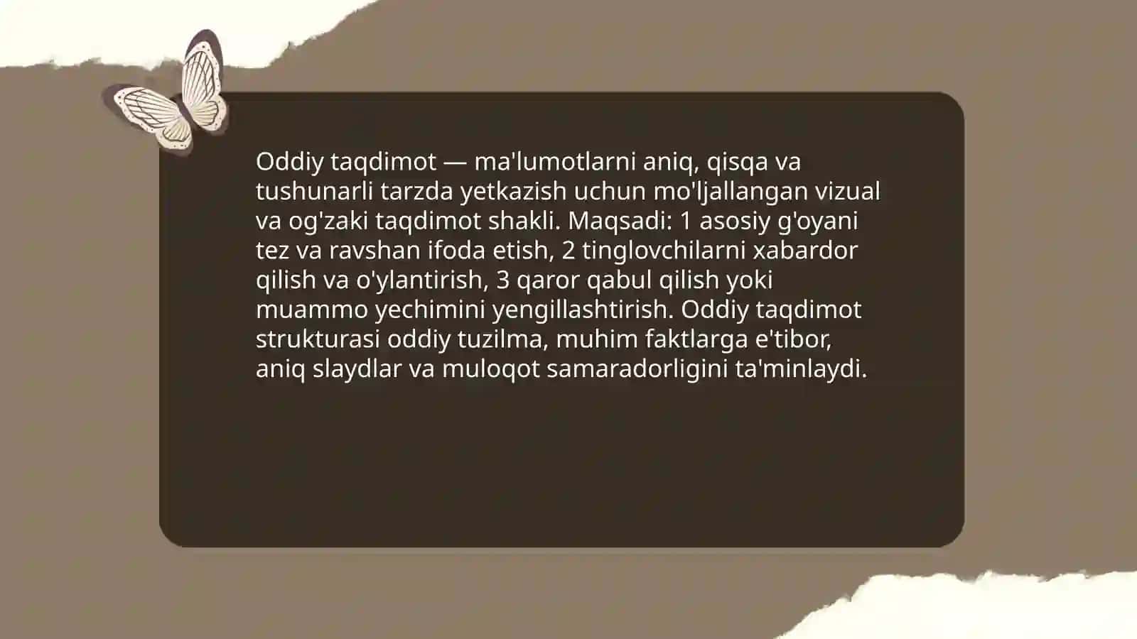 Oddiy taqdimotlar 3