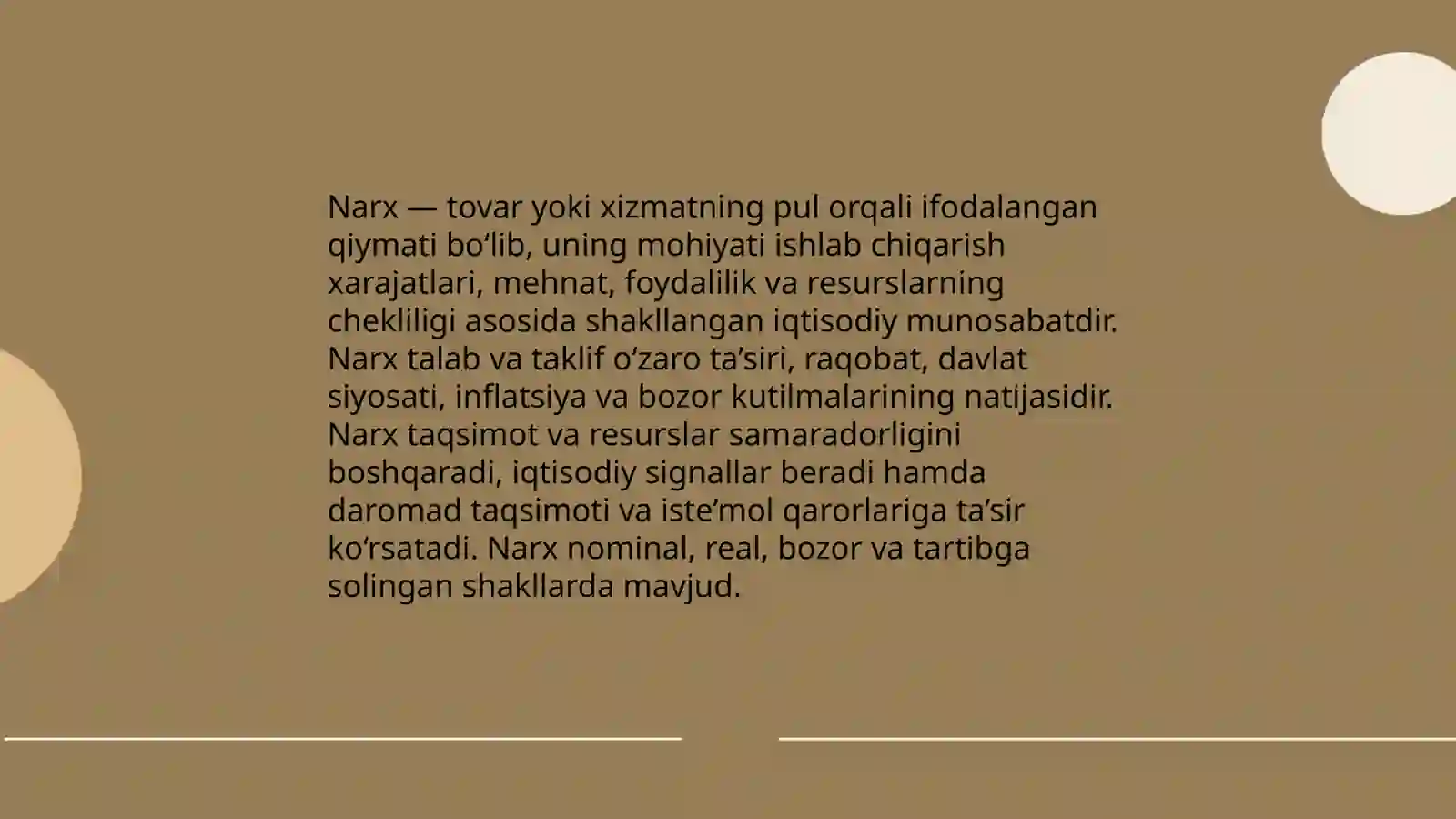 Narxning mohiyati va shakllanishi 3