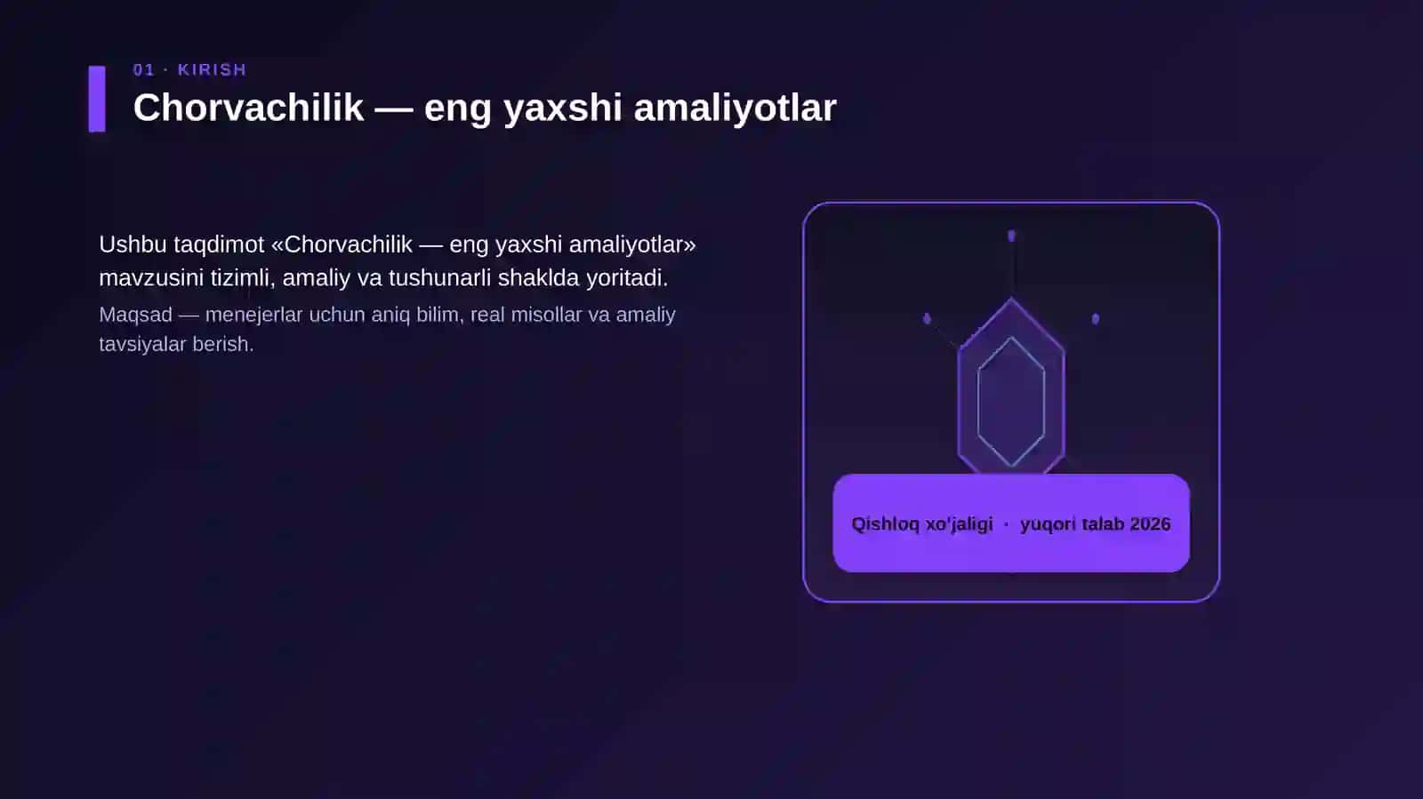 Chorvachilik — eng yaxshi amaliyotlar 3